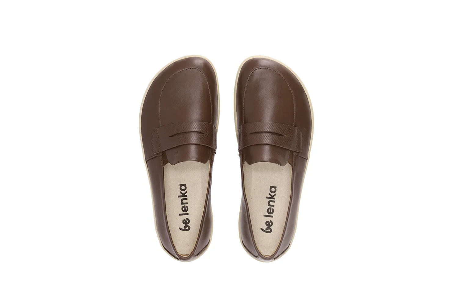 Barfuß-Mokassins Be Lenka Buena - Dunkelbraun & Beige (UNISEX) Schuhe_Be Lenka_Schuhwerk