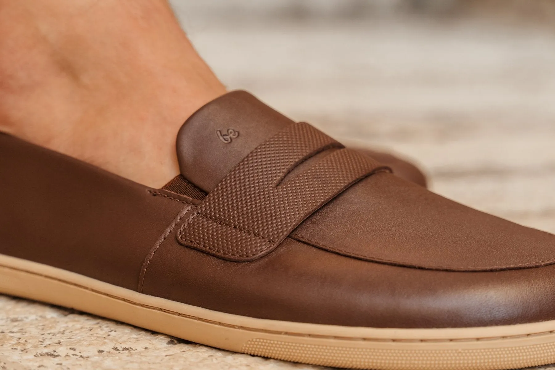 Barfuß-Mokassins Be Lenka Buena - Dunkelbraun & Beige (UNISEX) Schuhe_Be Lenka_Schuhwerk