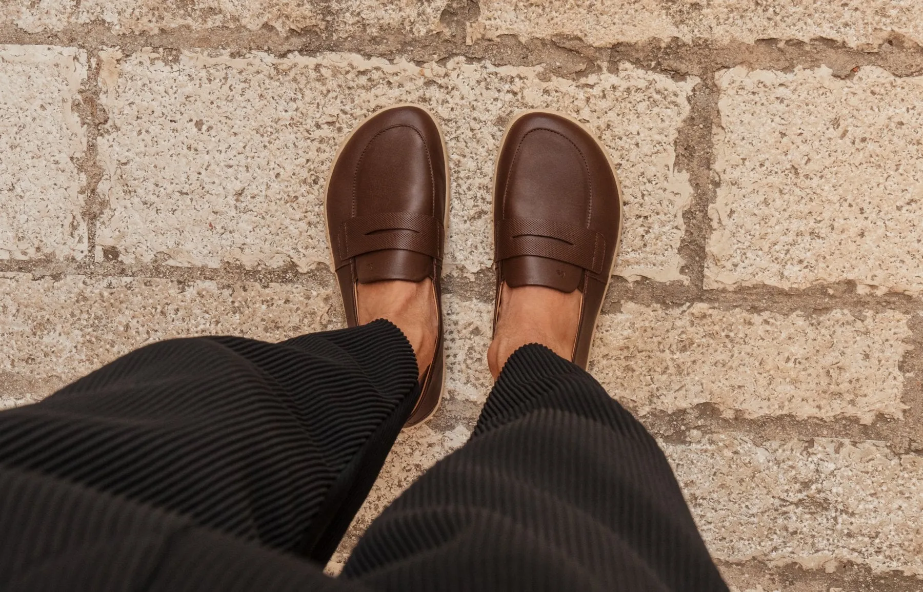 Barfuß-Mokassins Be Lenka Buena - Dunkelbraun & Beige (UNISEX) Schuhe_Be Lenka_Schuhwerk