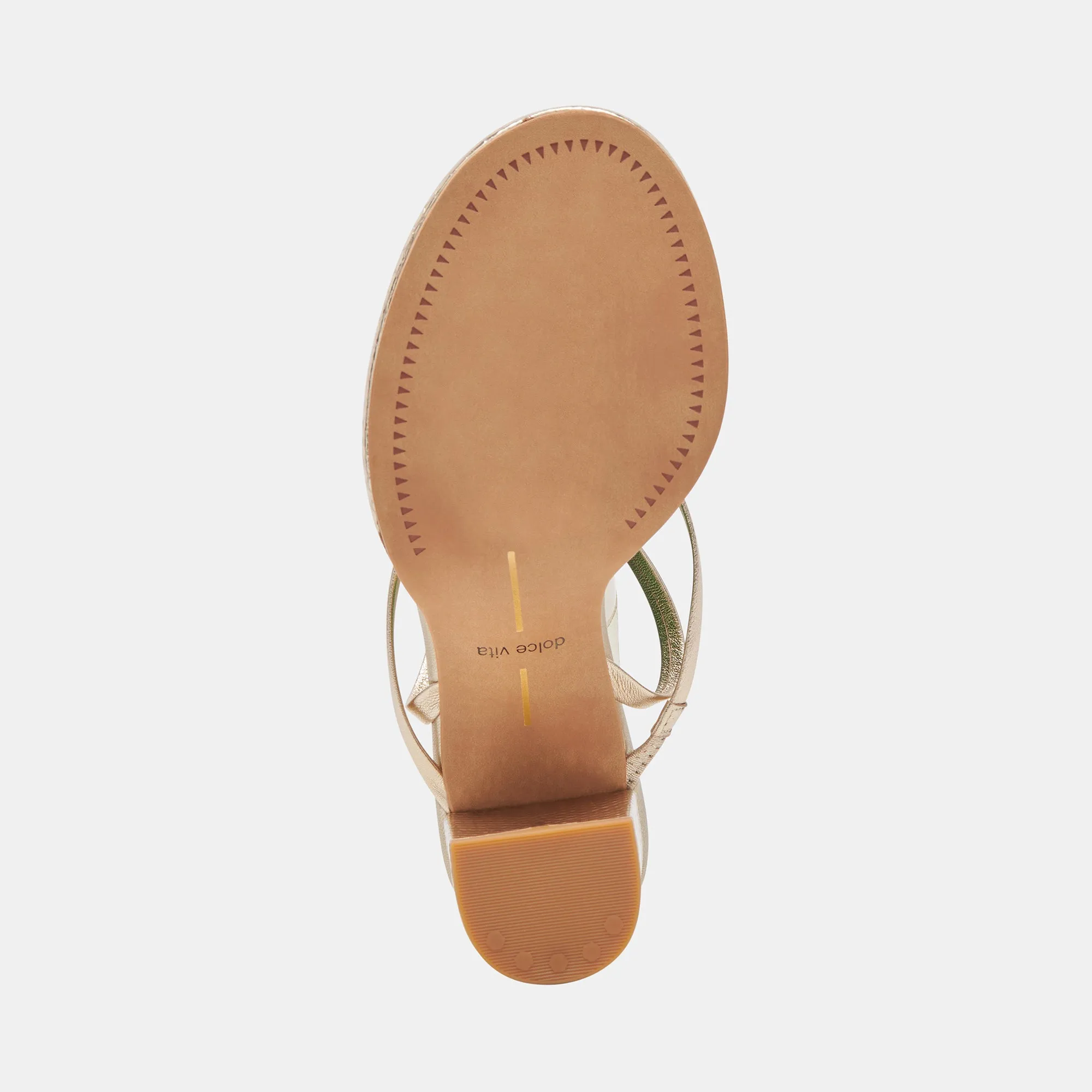 BARLY HEELS HELLGOLD METALLIC LEDER