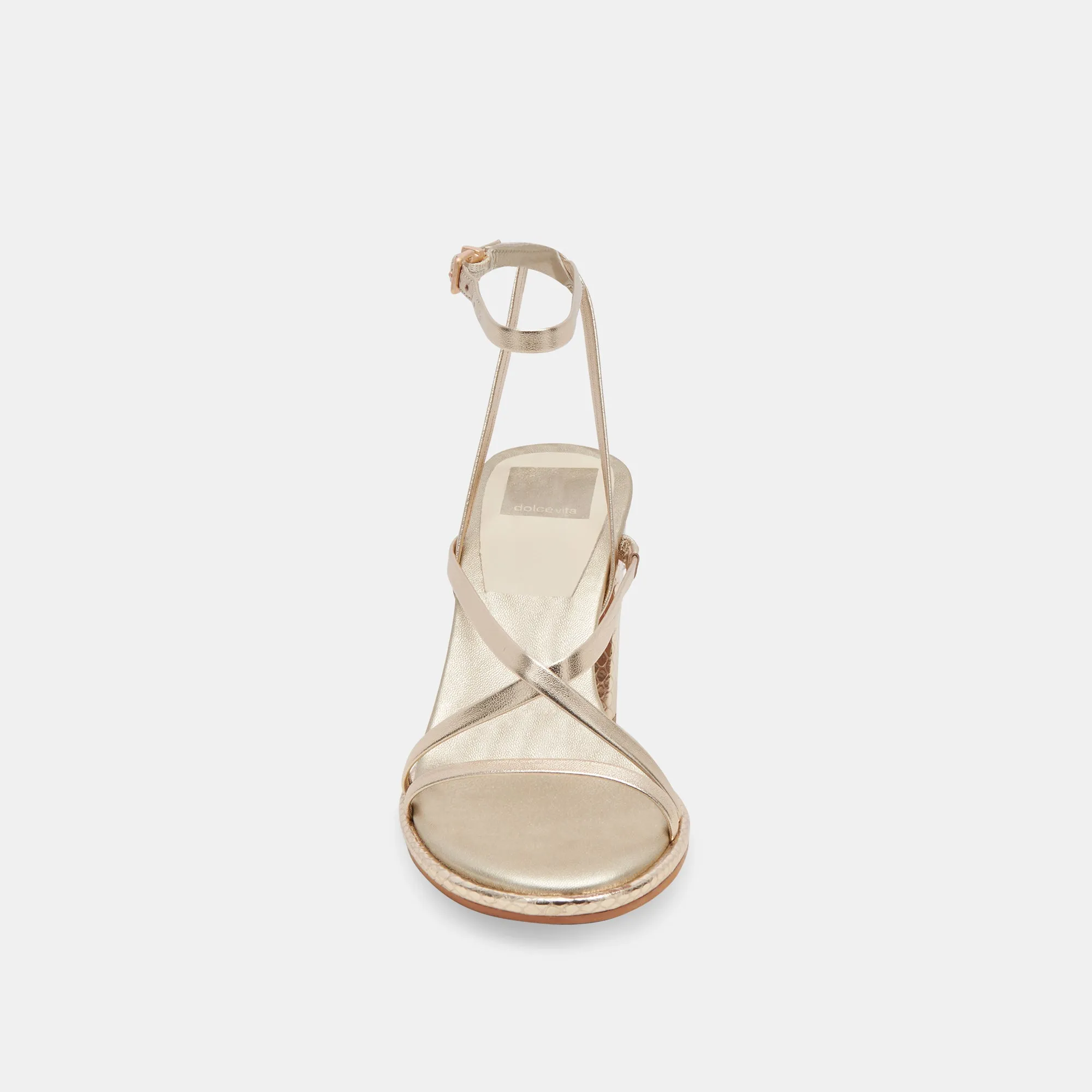 BARLY HEELS HELLGOLD METALLIC LEDER