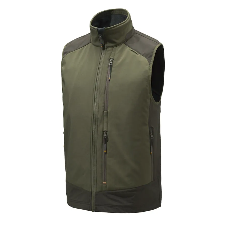 Beretta Butte Softshell Weste Moos / Braun Borke