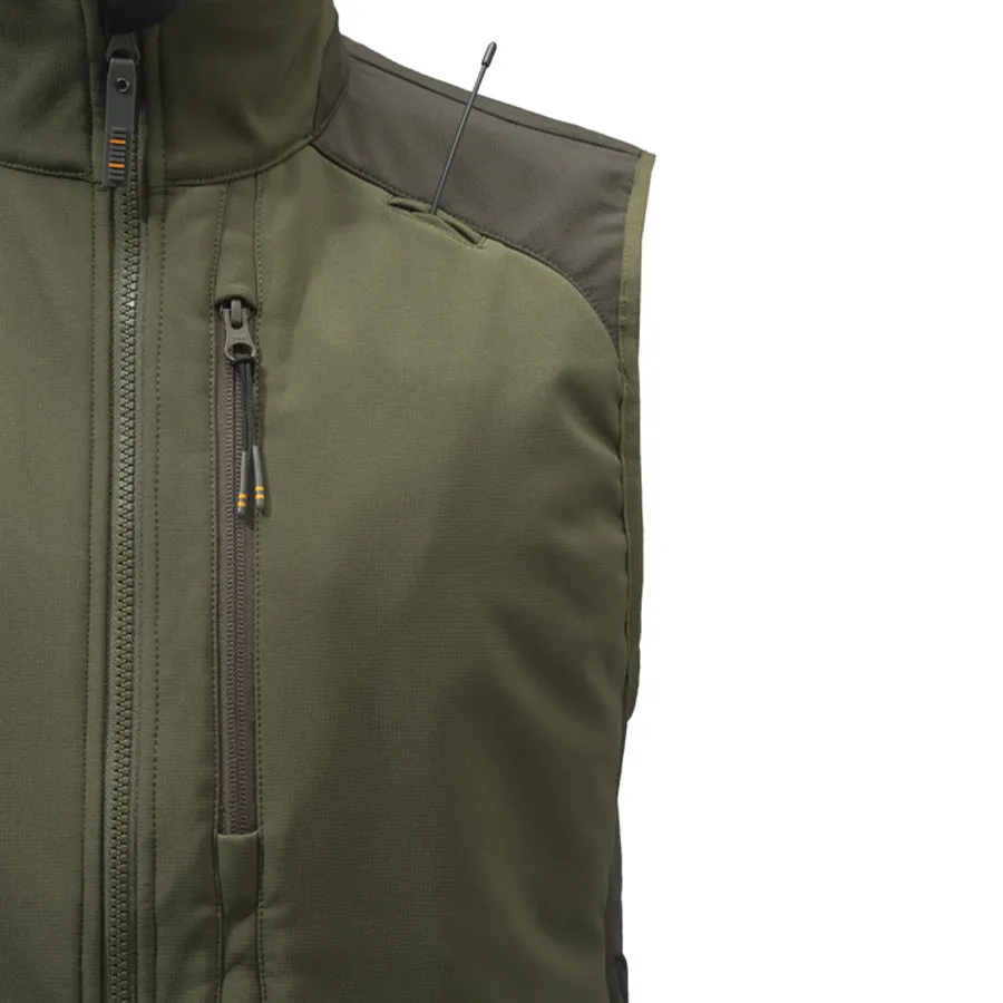 Beretta Butte Softshell Weste Moos / Braun Borke
