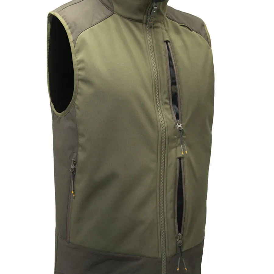 Beretta Butte Softshell Weste Moos / Braun Borke