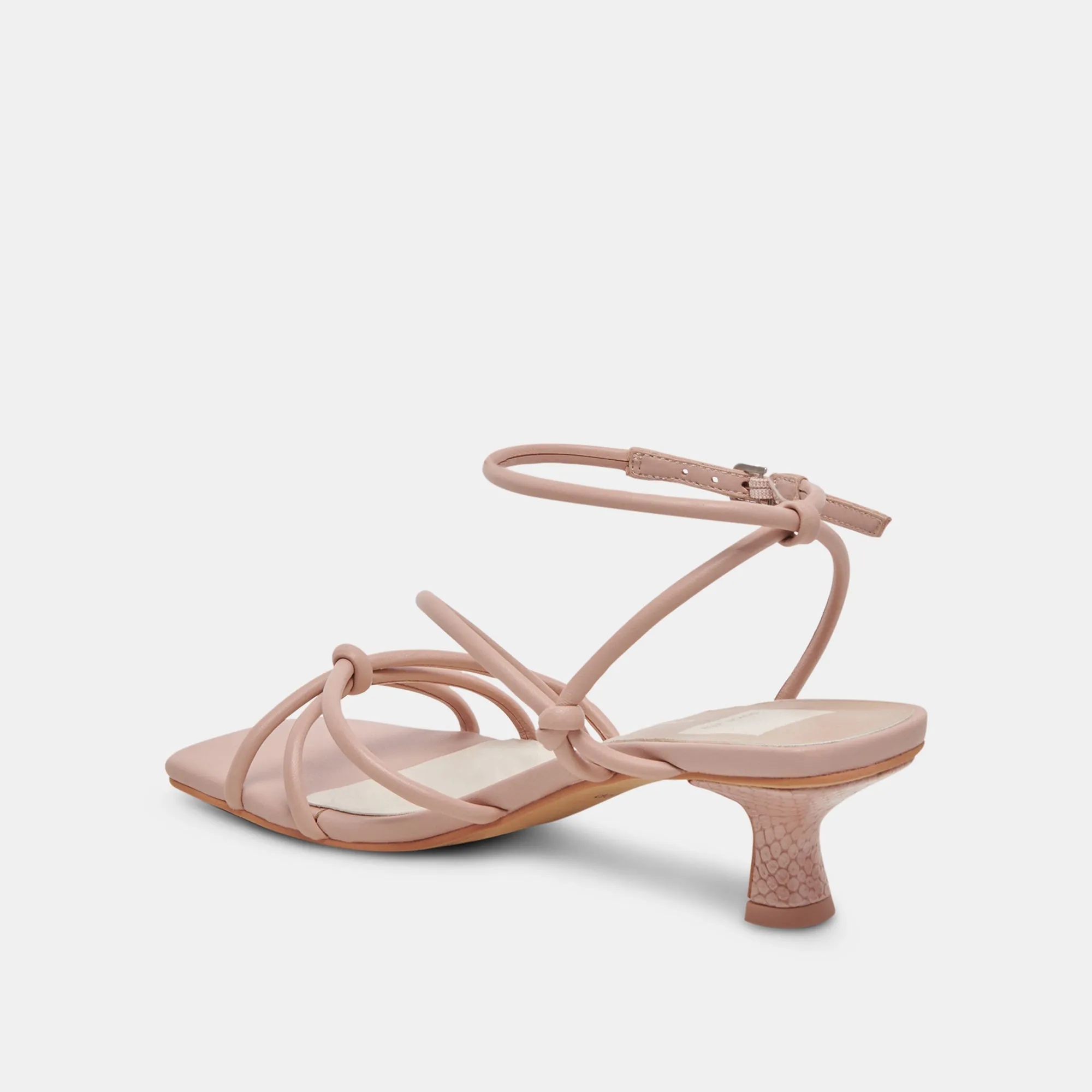BEV WEITE ABSÄTZE ROSA LEDER