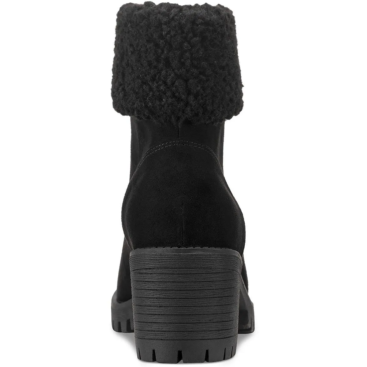 Biancaa Damen Kunstleder Lug Sole Booties ecco Schuhe