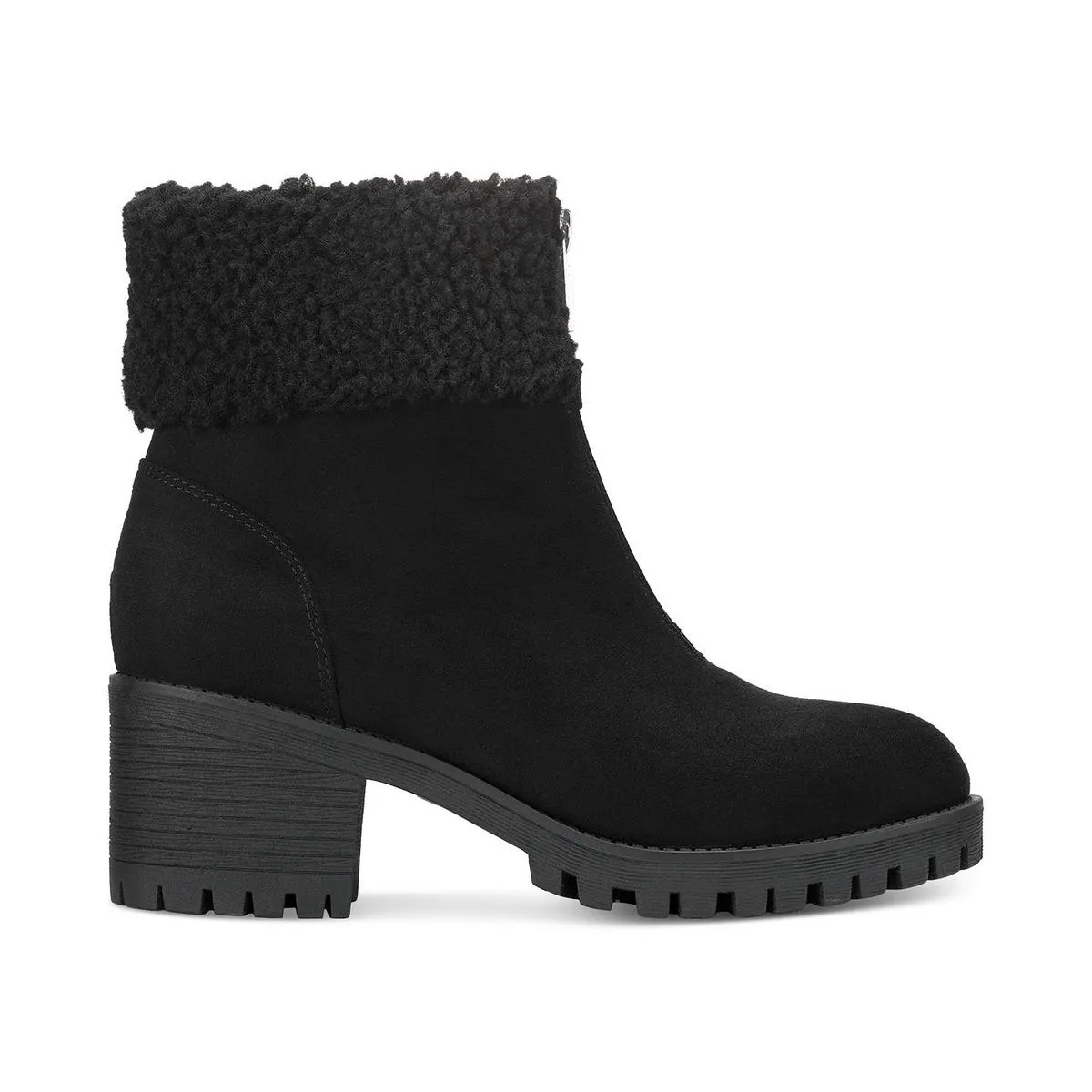 Biancaa Damen Kunstleder Lug Sole Booties ecco Schuhe