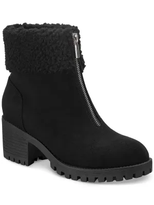 Biancaa Damen Kunstleder Lug Sole Booties ecco Schuhe