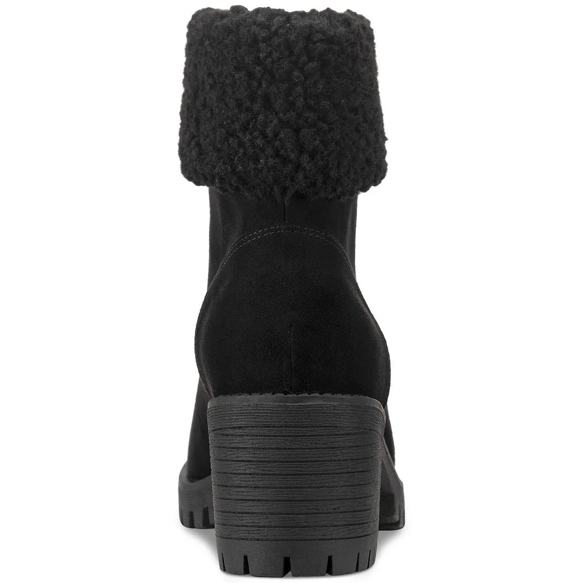 Biancaa Damen Kunstleder Lug Sole Booties ecco Schuhe