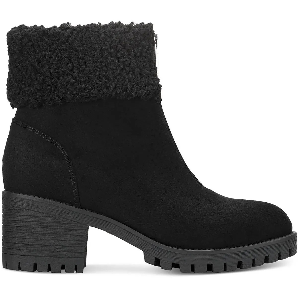 Biancaa Damen Kunstleder Lug Sole Booties ecco Schuhe