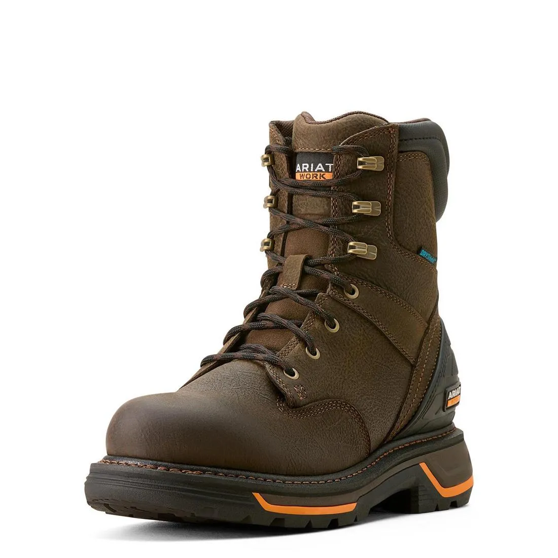 Big Rig 8 Zoll wasserdichter Stiefel mit weicher Spitze Iron Coffee