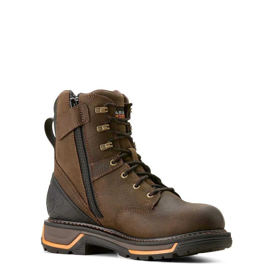 Big Rig 8 Zoll wasserdichter Stiefel mit weicher Spitze Iron Coffee