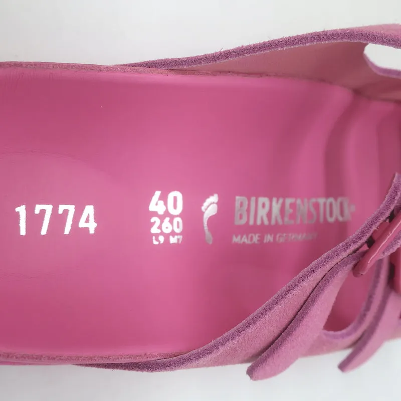 Birkenstock 1774 III Florida Slide Sandalen Azalea Pink Wildleder Größe 40