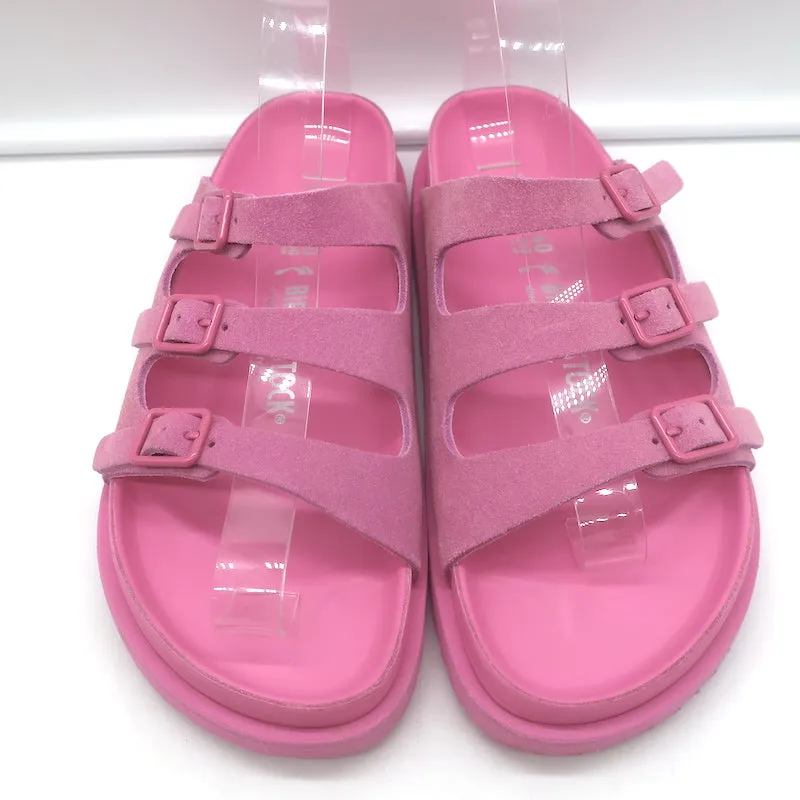 Birkenstock 1774 III Florida Slide Sandalen Azalea Pink Wildleder Größe 40