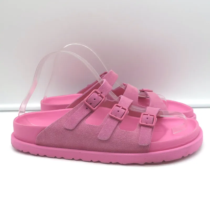 Birkenstock 1774 III Florida Slide Sandalen Azalea Pink Wildleder Größe 40