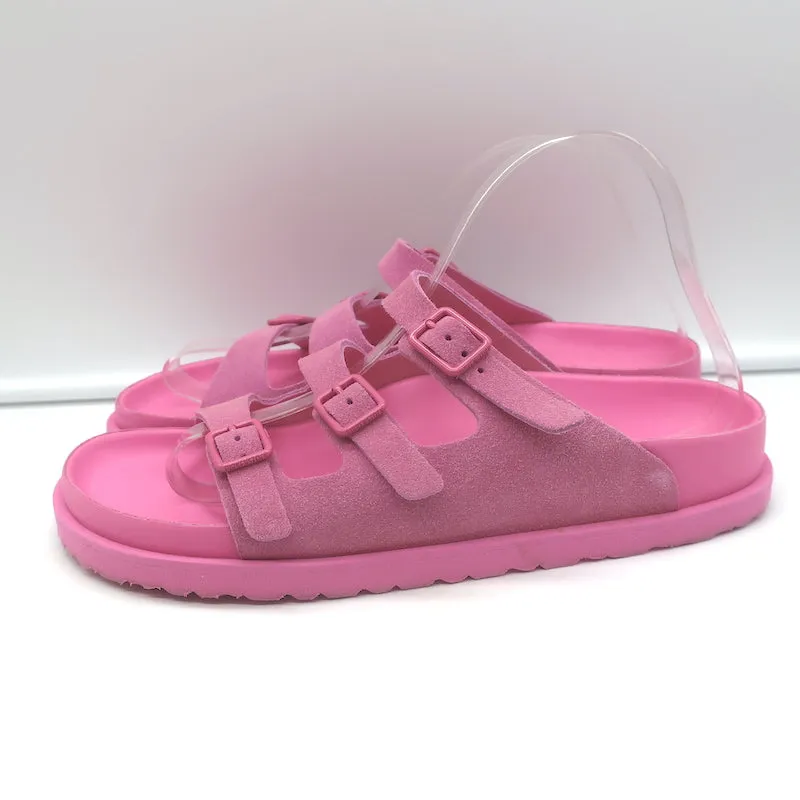 Birkenstock 1774 III Florida Slide Sandalen Azalea Pink Wildleder Größe 40