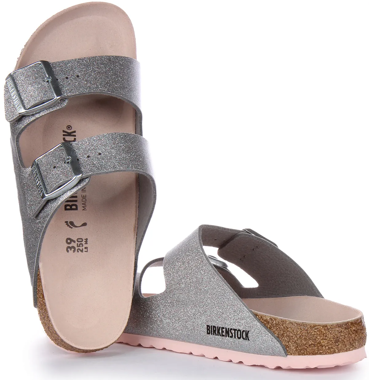 Birkenstock Arizona Bf In Silber | Schmal geschnittene Schuhe Birkenstock