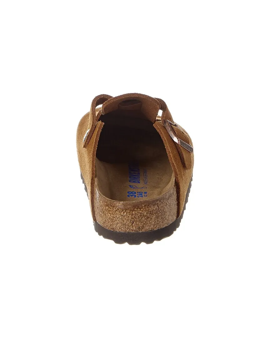 Birkenstock Boston Soft Footbed Wildleder Leder Clog