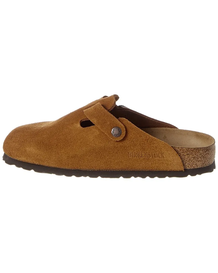 Birkenstock Boston Soft Footbed Wildleder Leder Clog
