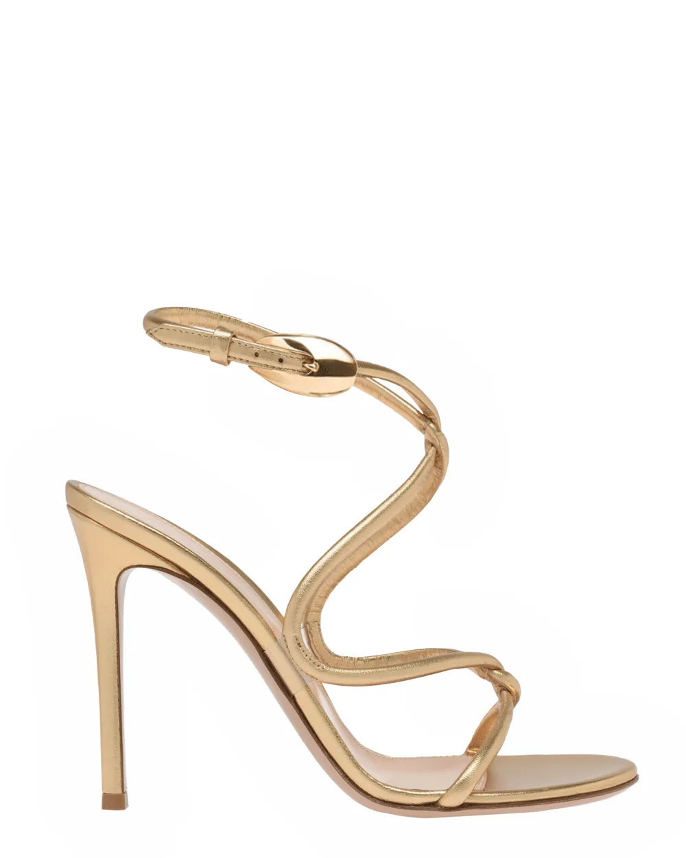 Black Mamba Metallischer Sandal in Trasp und Mekong