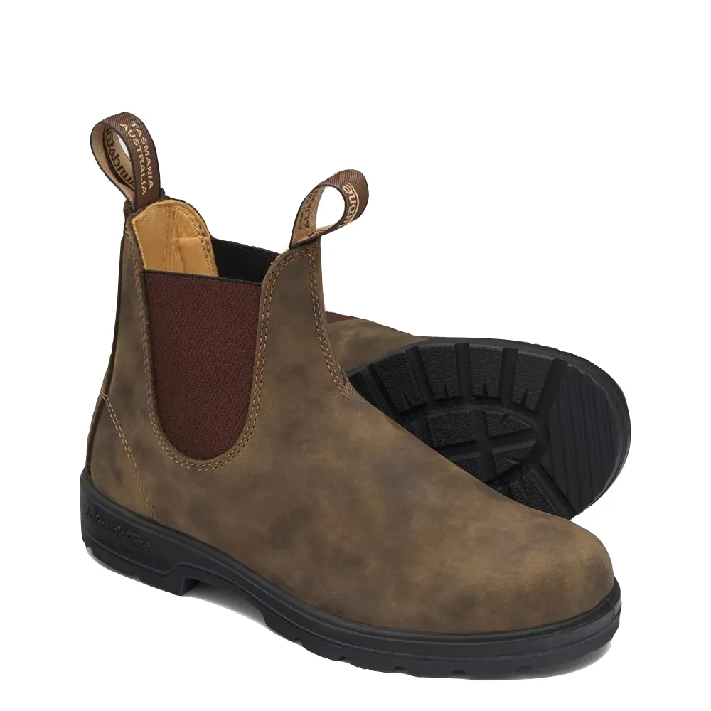 Blundstone 585 Chelsea Stiefel in Rustikalem Braun