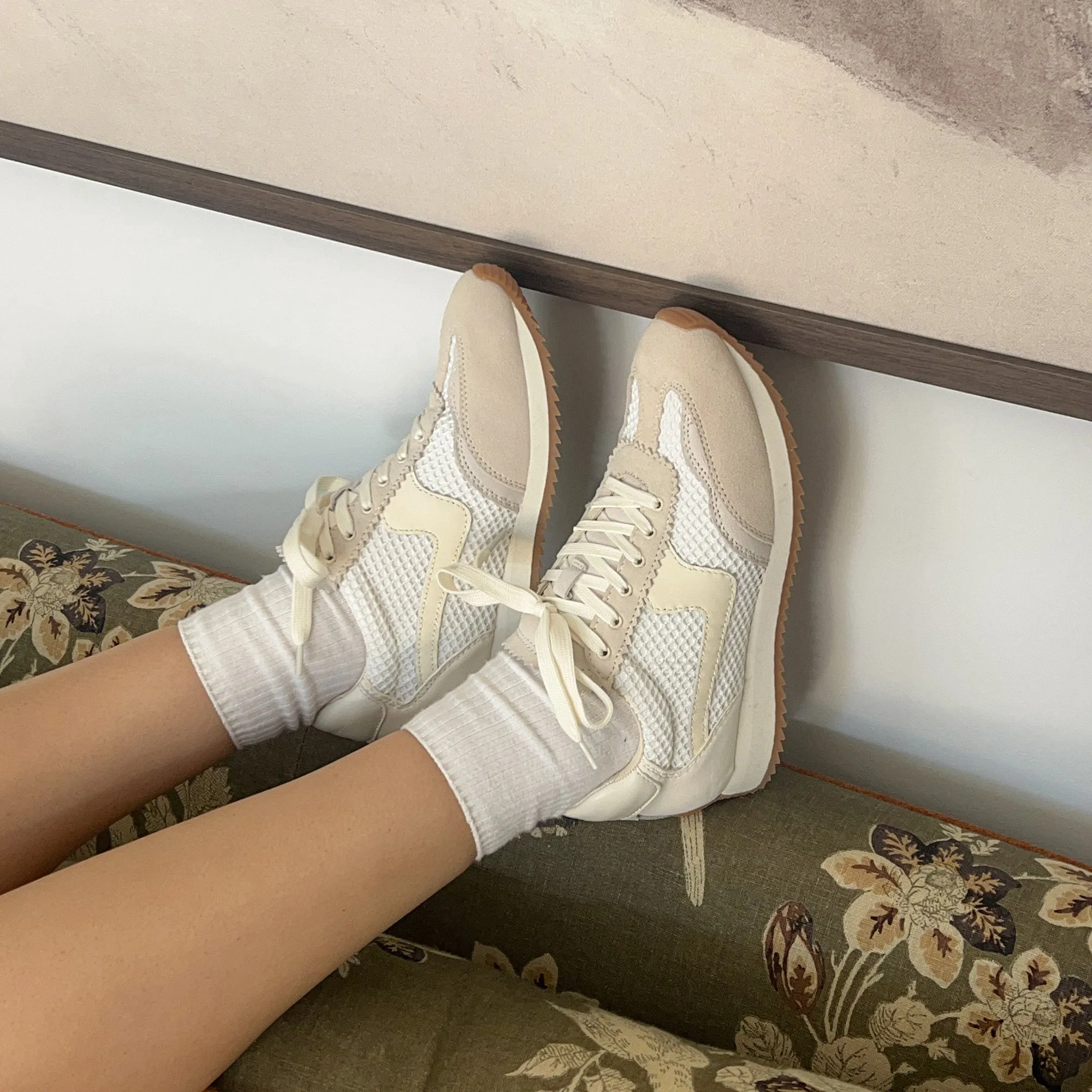 B.NTCD MESH SNEAKER WEIß GEWEBTES MESH