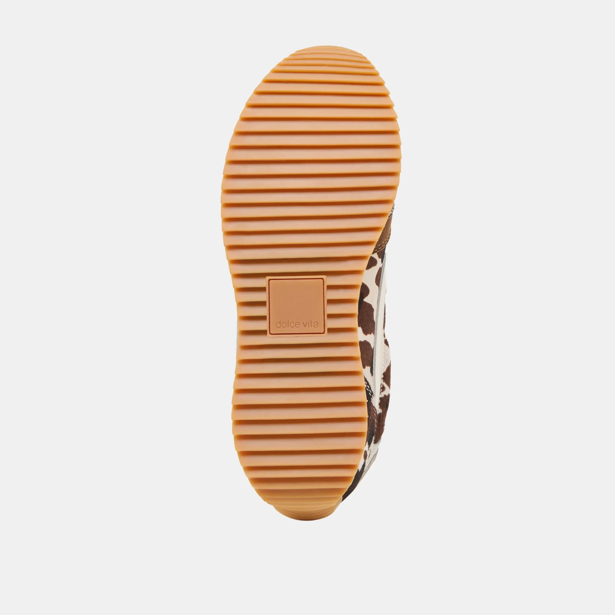 B.NTCD SNEAKERS KAKAO STIER KALBSHAAR
