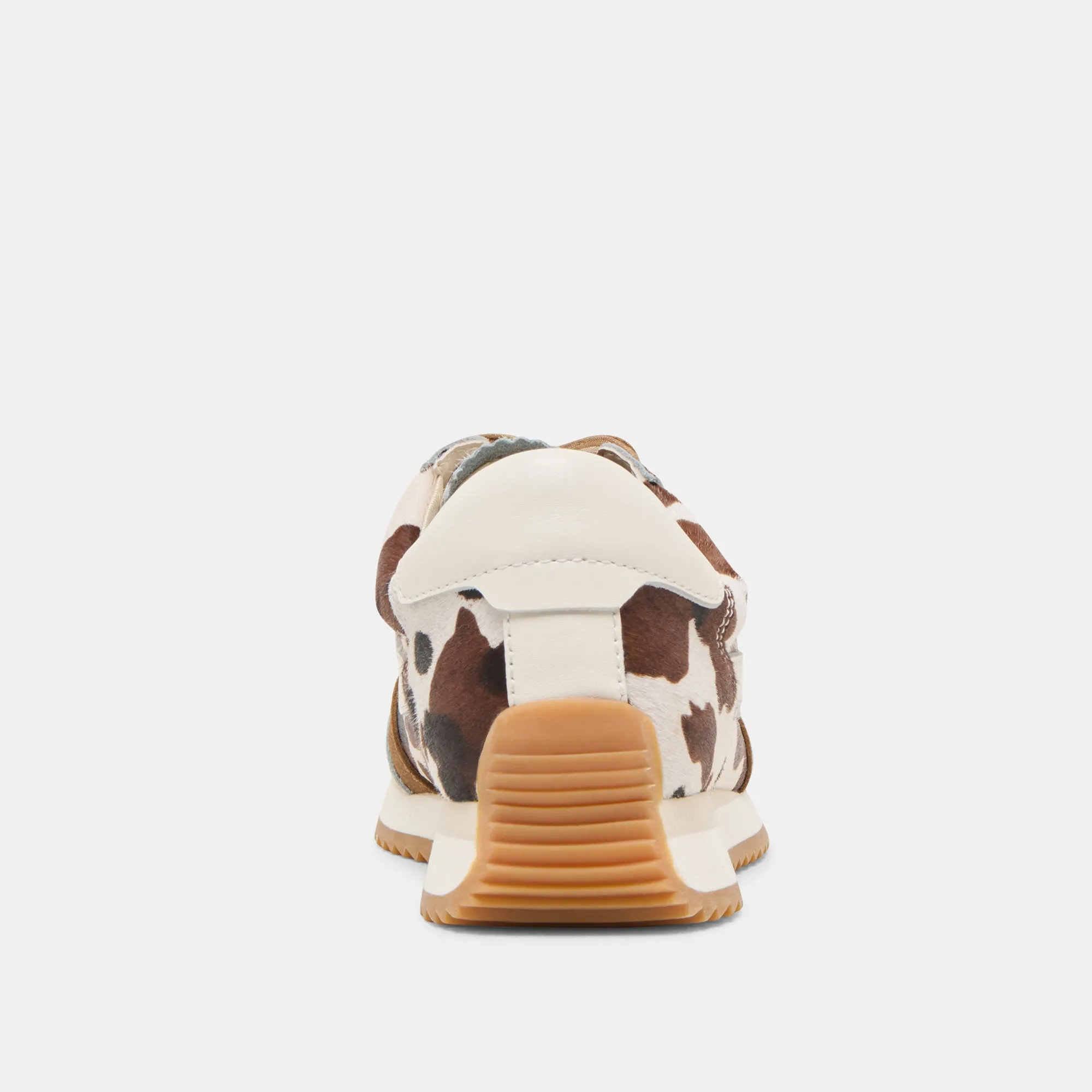 B.NTCD SNEAKERS KAKAO STIER KALBSHAAR