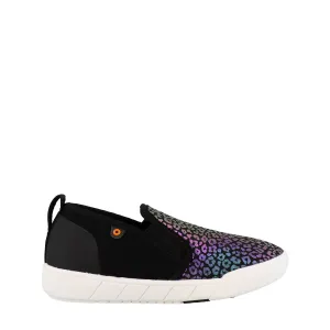 Bogs Schuhe Kicker II Elastisch Schlupf Regenbogen Leopard (10c-13c)