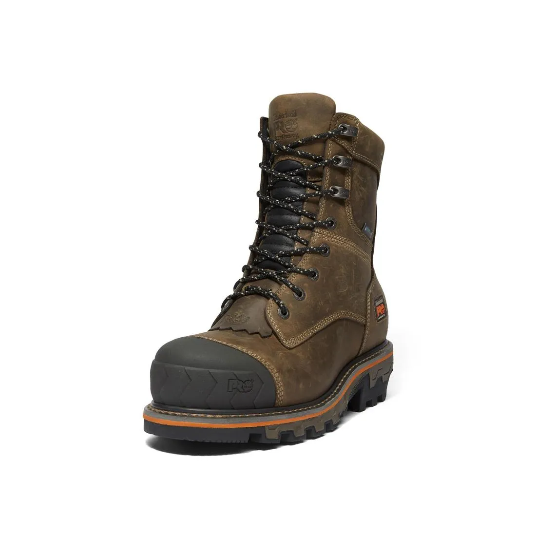 Boondock HD 8 Zoll Arbeitssicherheitsstiefel Mit Stahlkappe, Wasserdicht Und Einfachem Einstieg