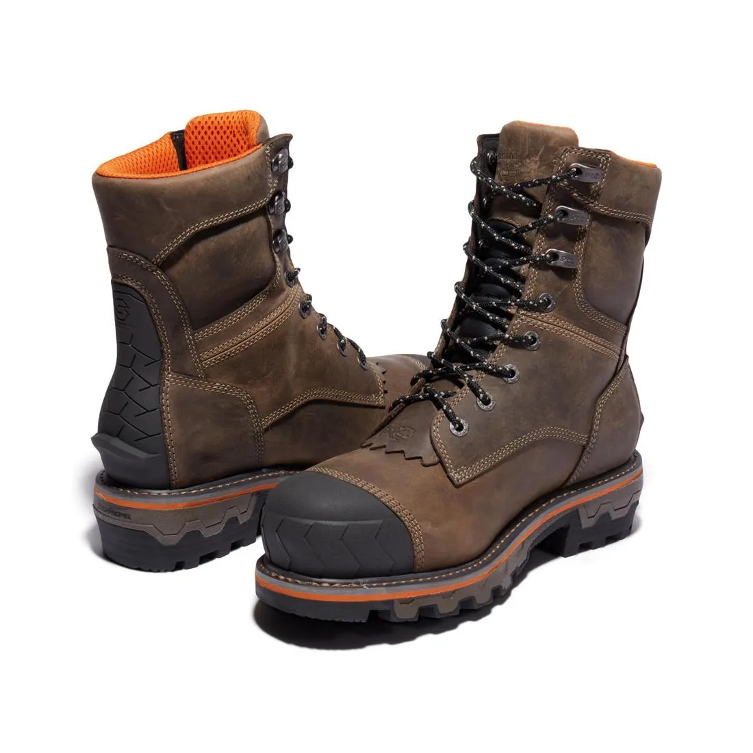 Boondock HD 8 Zoll Arbeitssicherheitsstiefel Mit Stahlkappe, Wasserdicht Und Einfachem Einstieg