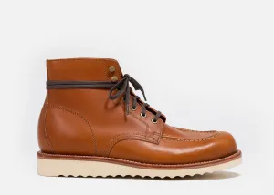 Messing-Stiefel Sattelbraun