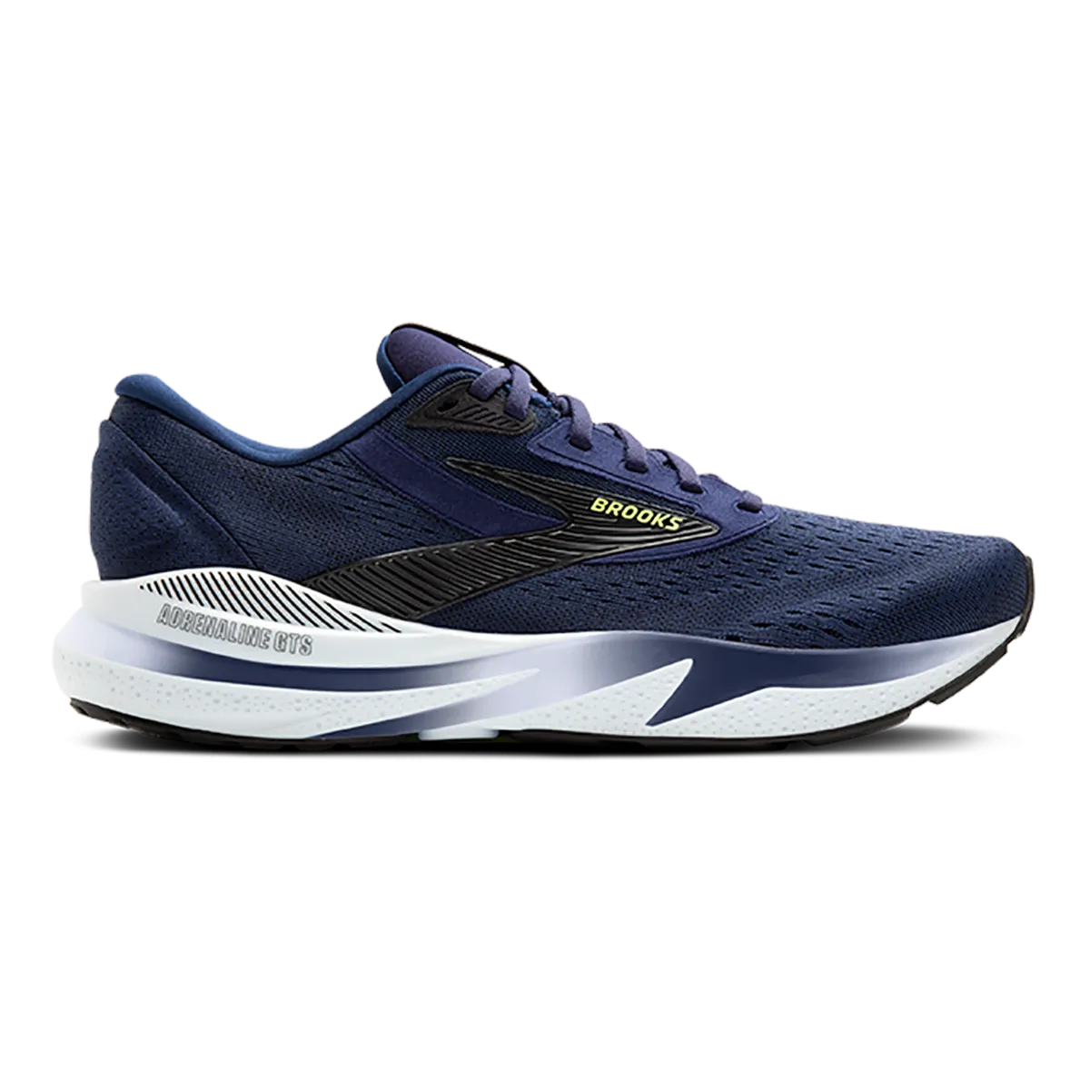 Brooks Adrenaline GTS 24 Peacoat - Schwarz - Knallgrün