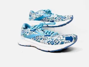 Brooks Größe 6 Weiß/Mehrfarbige Druck Schuhe Sneaker