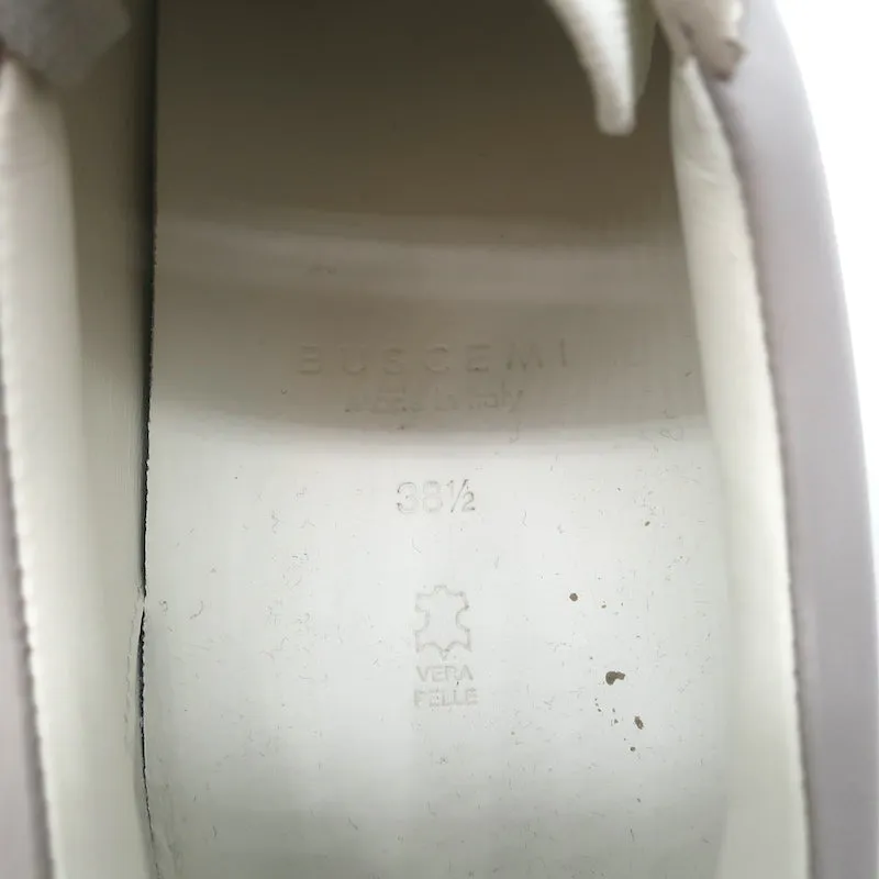 Buscemi Tennis Lock Low Top Sneakers Grau Leder & Wildleder Größe 38.5
