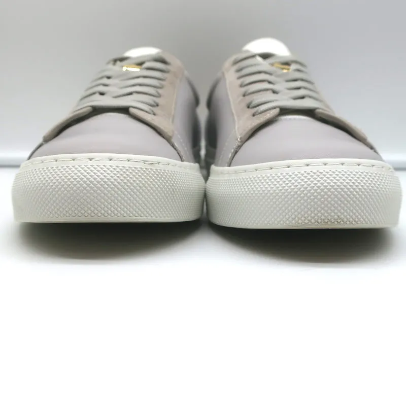 Buscemi Tennis Lock Low Top Sneakers Grau Leder & Wildleder Größe 38.5