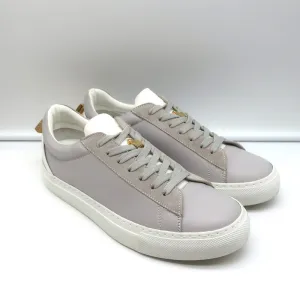 Buscemi Tennis Lock Low Top Sneakers Grau Leder & Wildleder Größe 38.5