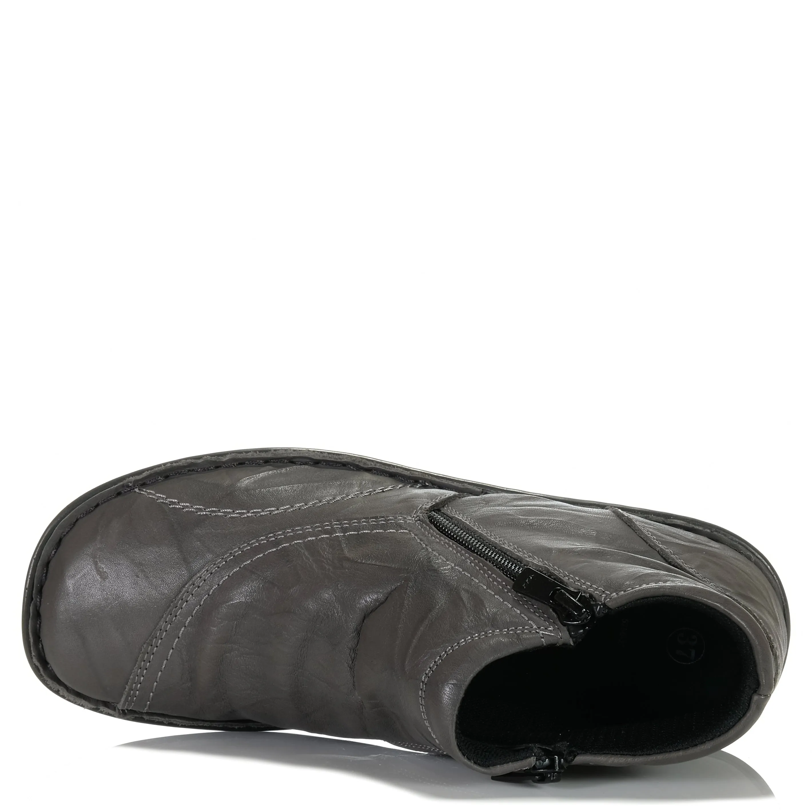 Cabello 5250-27 Graue Crinkle Schuhe_Cabello