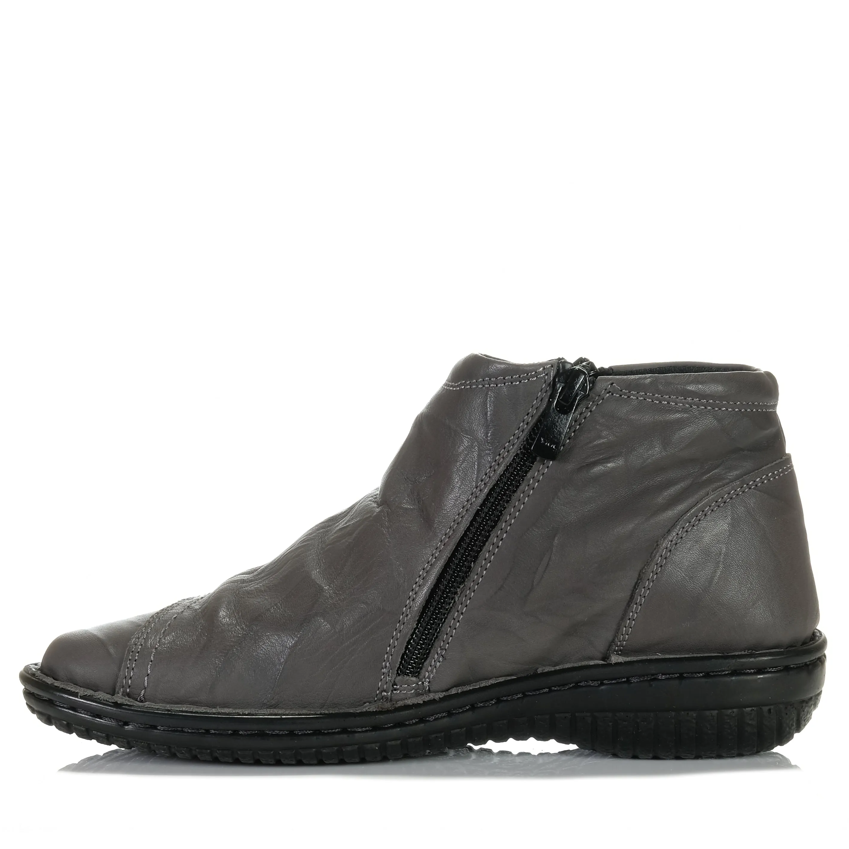 Cabello 5250-27 Graue Crinkle Schuhe_Cabello