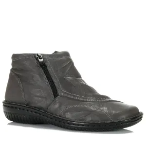 Cabello 5250-27 Graue Crinkle Schuhe_Cabello