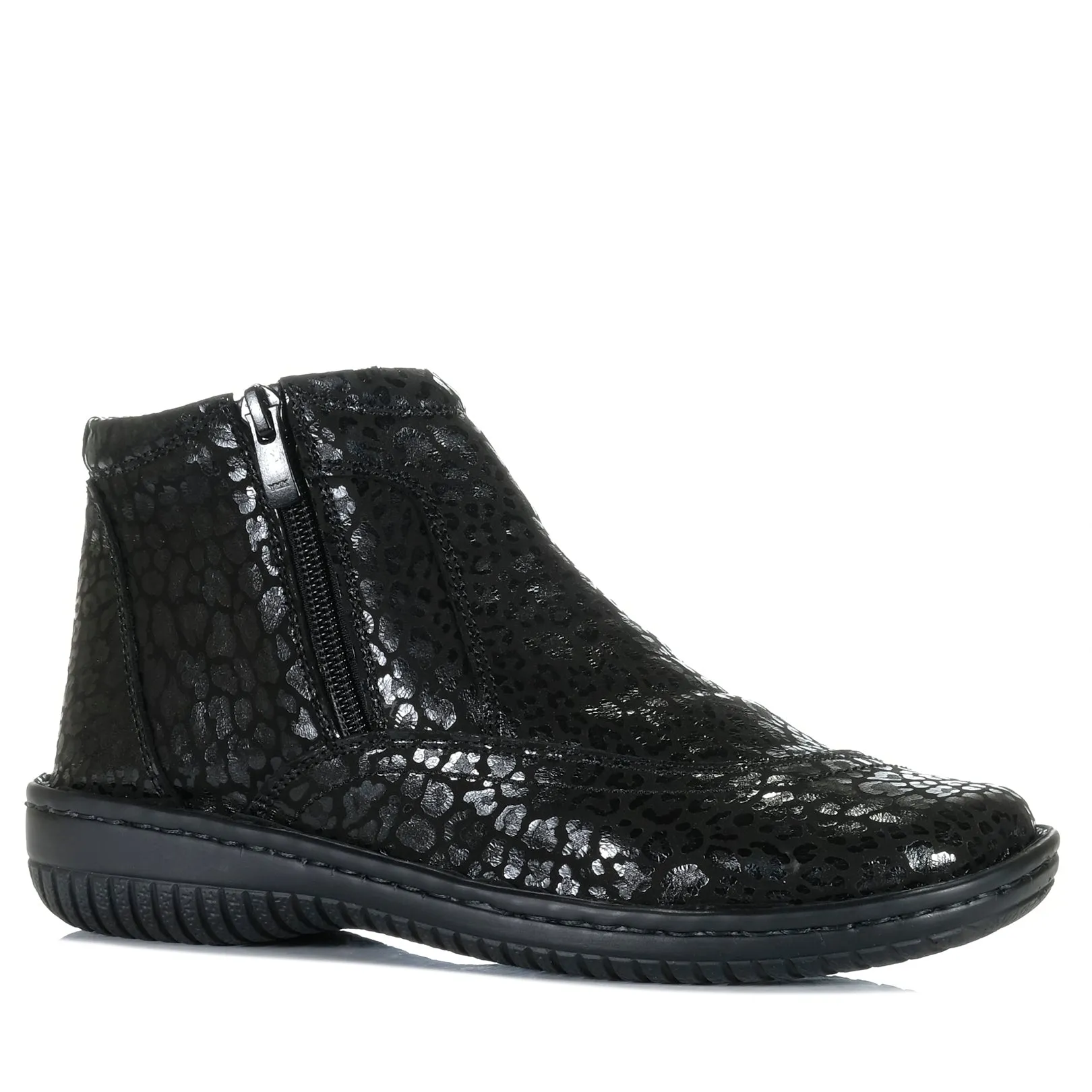 Cabello CP522-32 Schuhe in Schwarz mit Leopardenmuster_Cabello