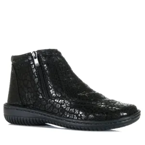 Cabello CP522-32 Schuhe in Schwarz mit Leopardenmuster_Cabello