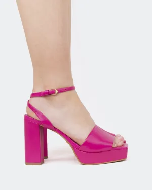Caicos, Fuchsia Leder/Cuir Fuchsia