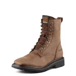 Cascade 8 Zoll Weiche-Spitze Breite Viereckige-Spitze Stiefel Alamo Braun