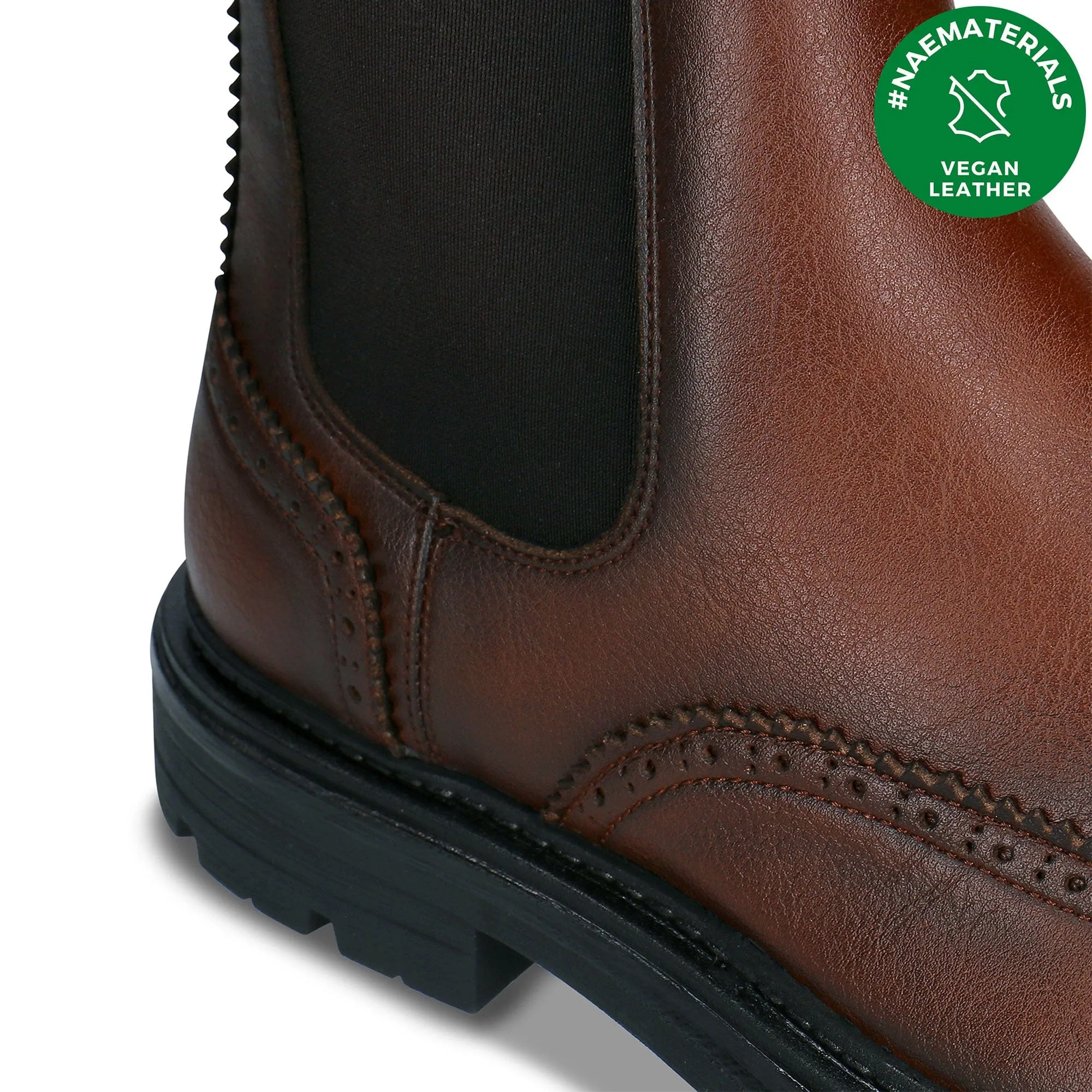 Casian Herren Chelsea Vegan Stiefel | Braun