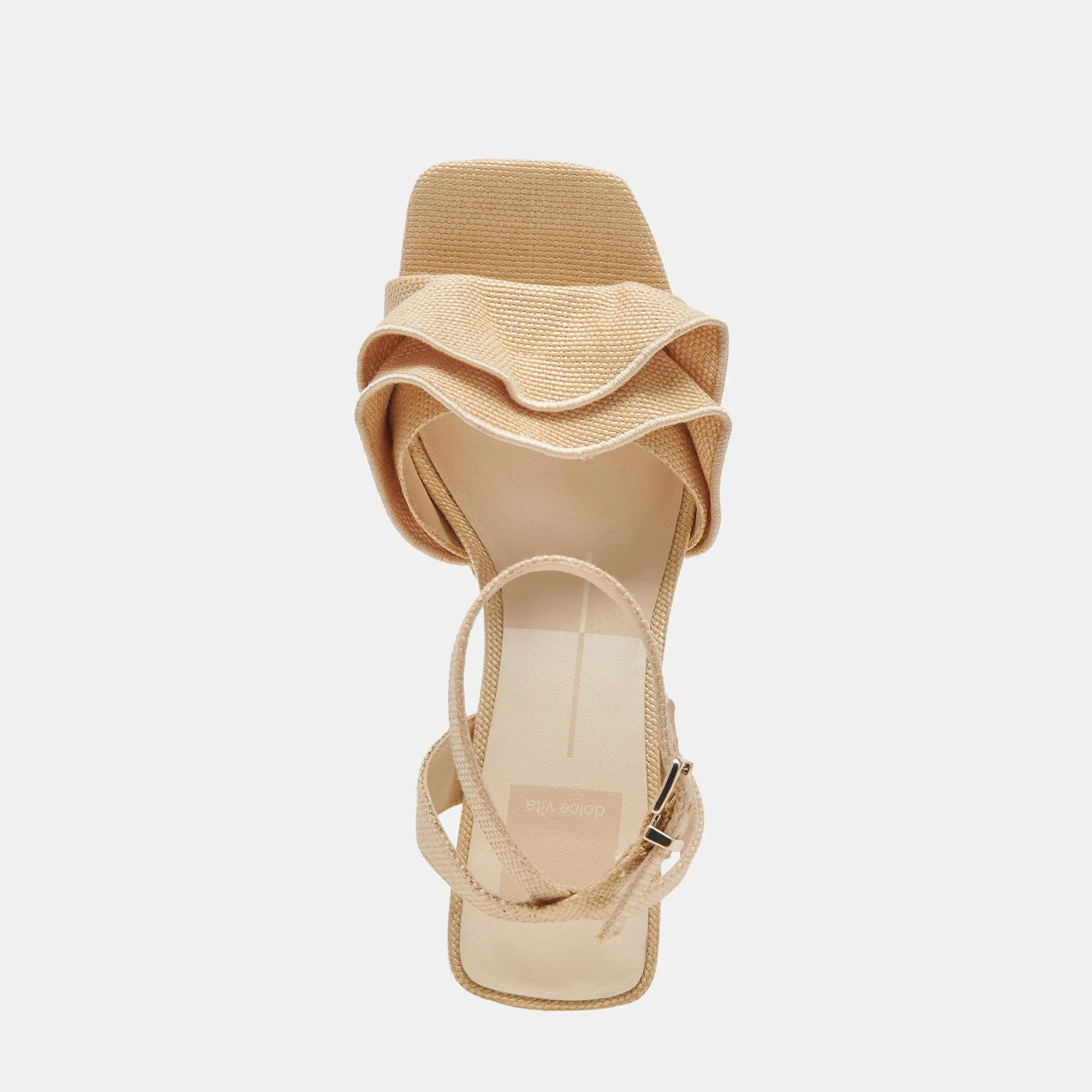 CHEER HEELS LT NATURFARBENES RAFFIA