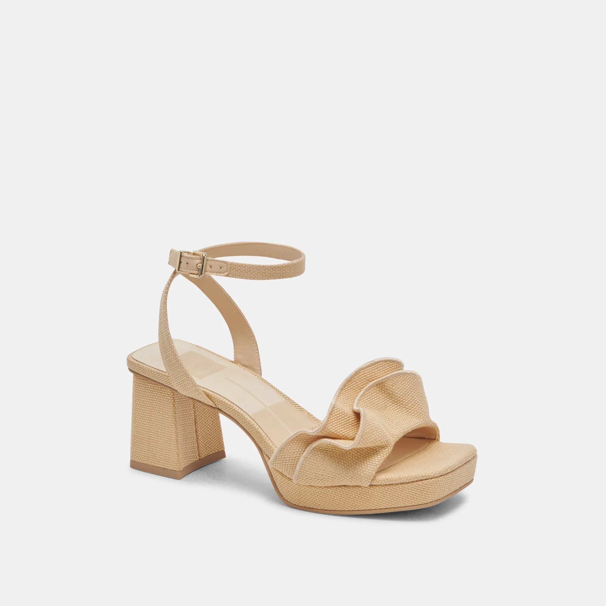 CHEER HEELS LT NATURFARBENES RAFFIA