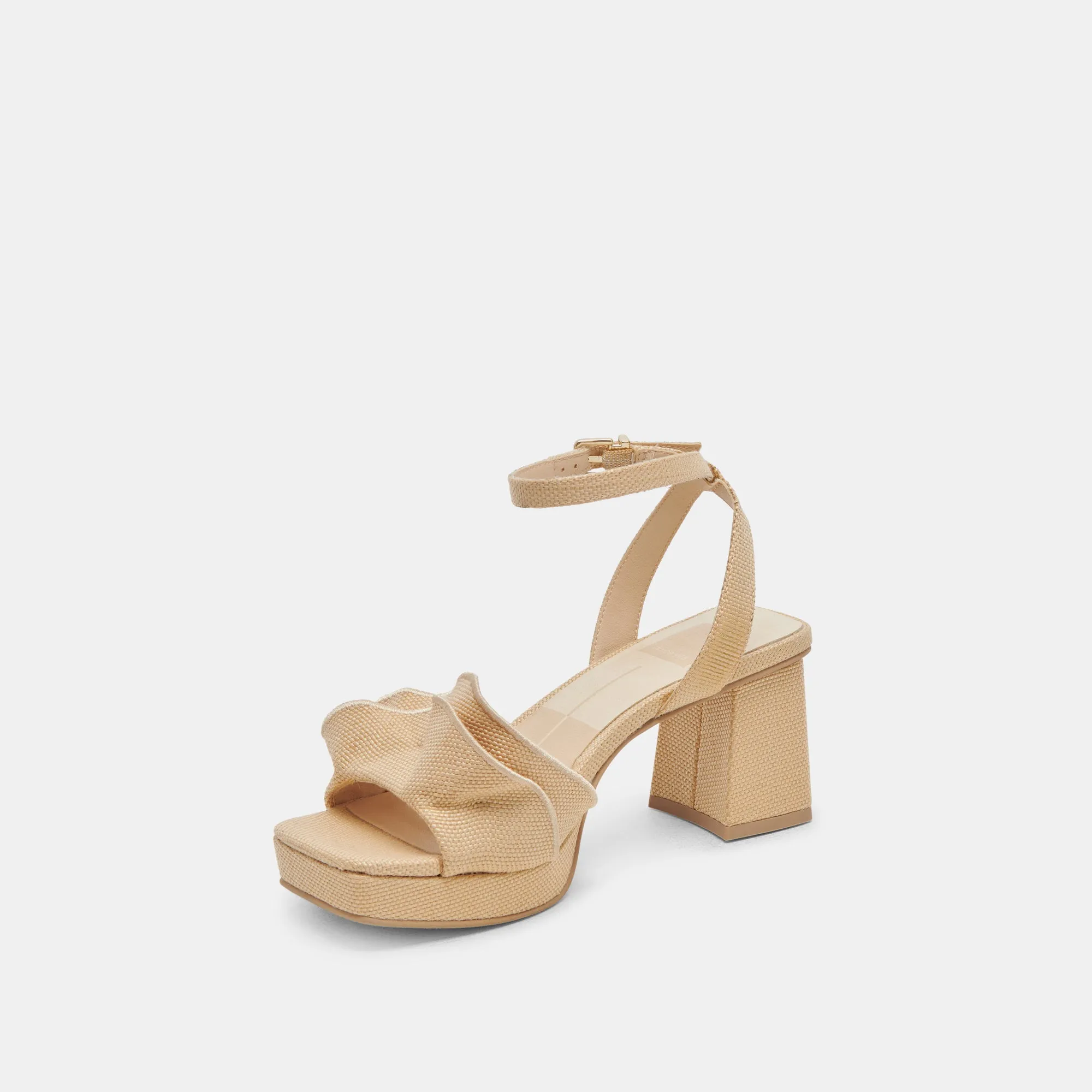 CHEER HEELS LT NATURFARBENES RAFFIA