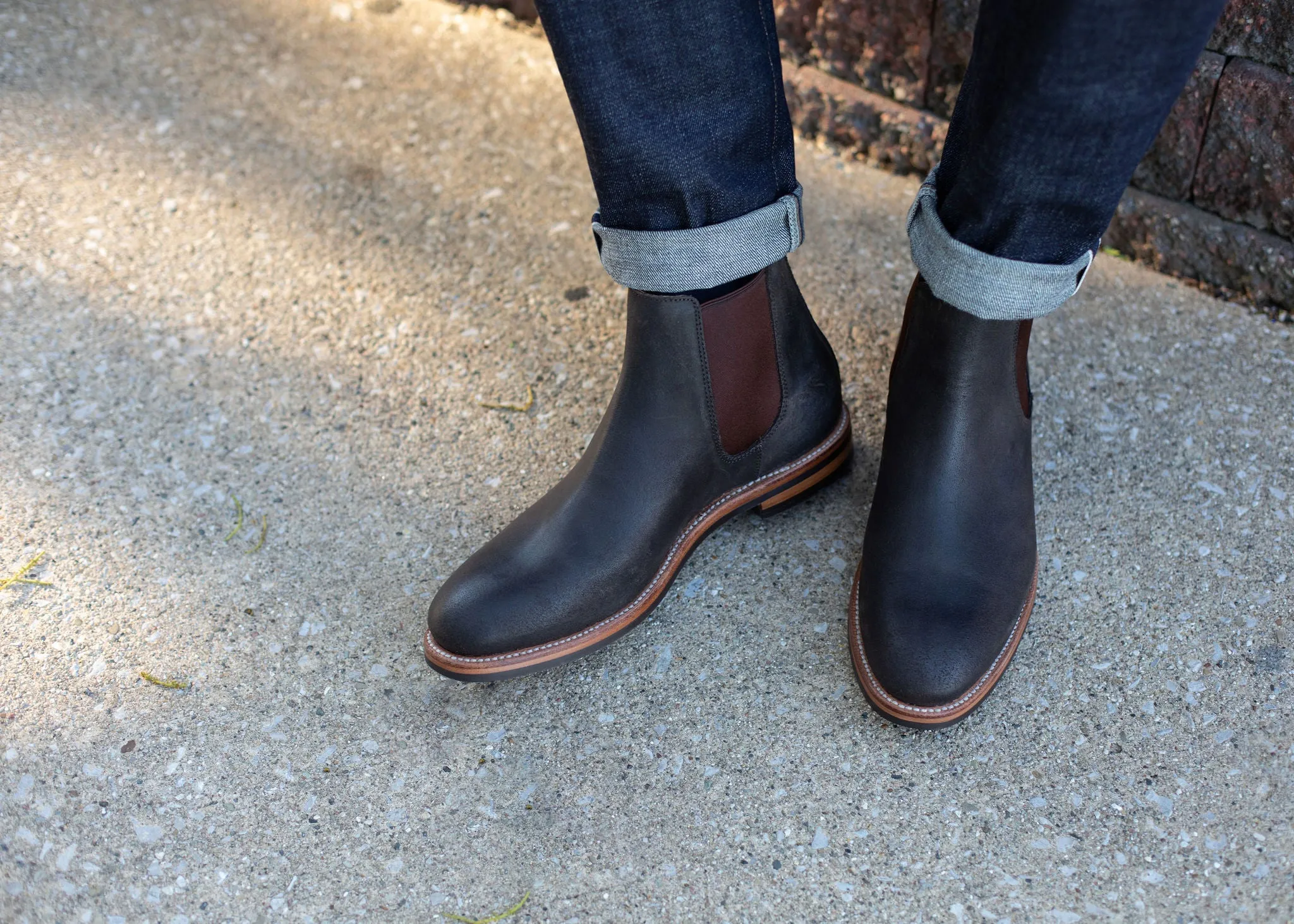 Chelsea Boot - Erdfarbener gewachster Commander