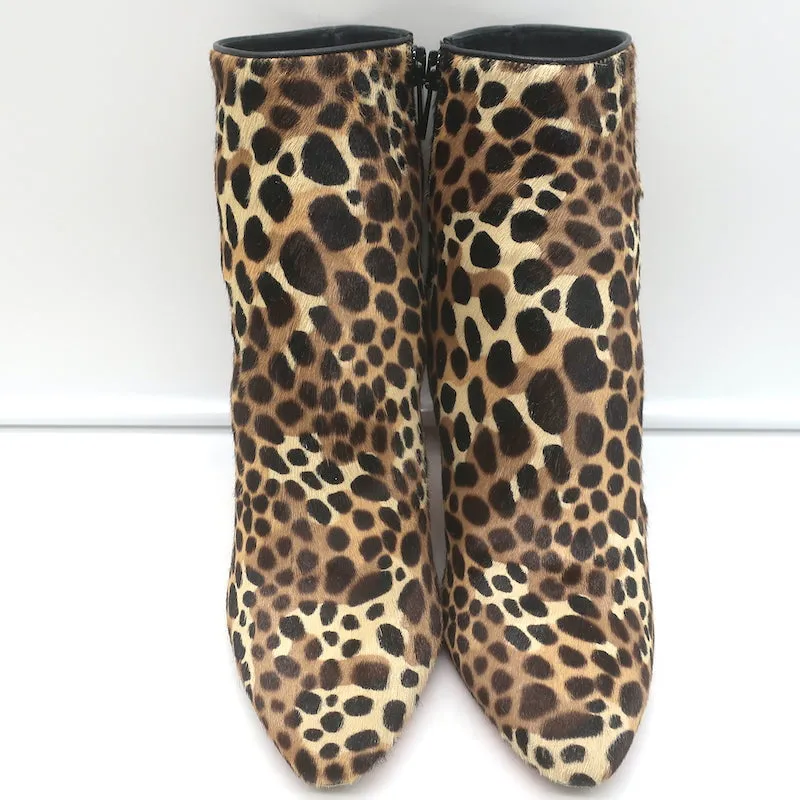 Christian Louboutin So Eleonor Leopardenprint Wildleder Stiefeletten Größe 36.5